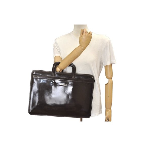 Gucci 90's Tom Ford brown leather two-way portfolio or clutch - Picture 9 of 10